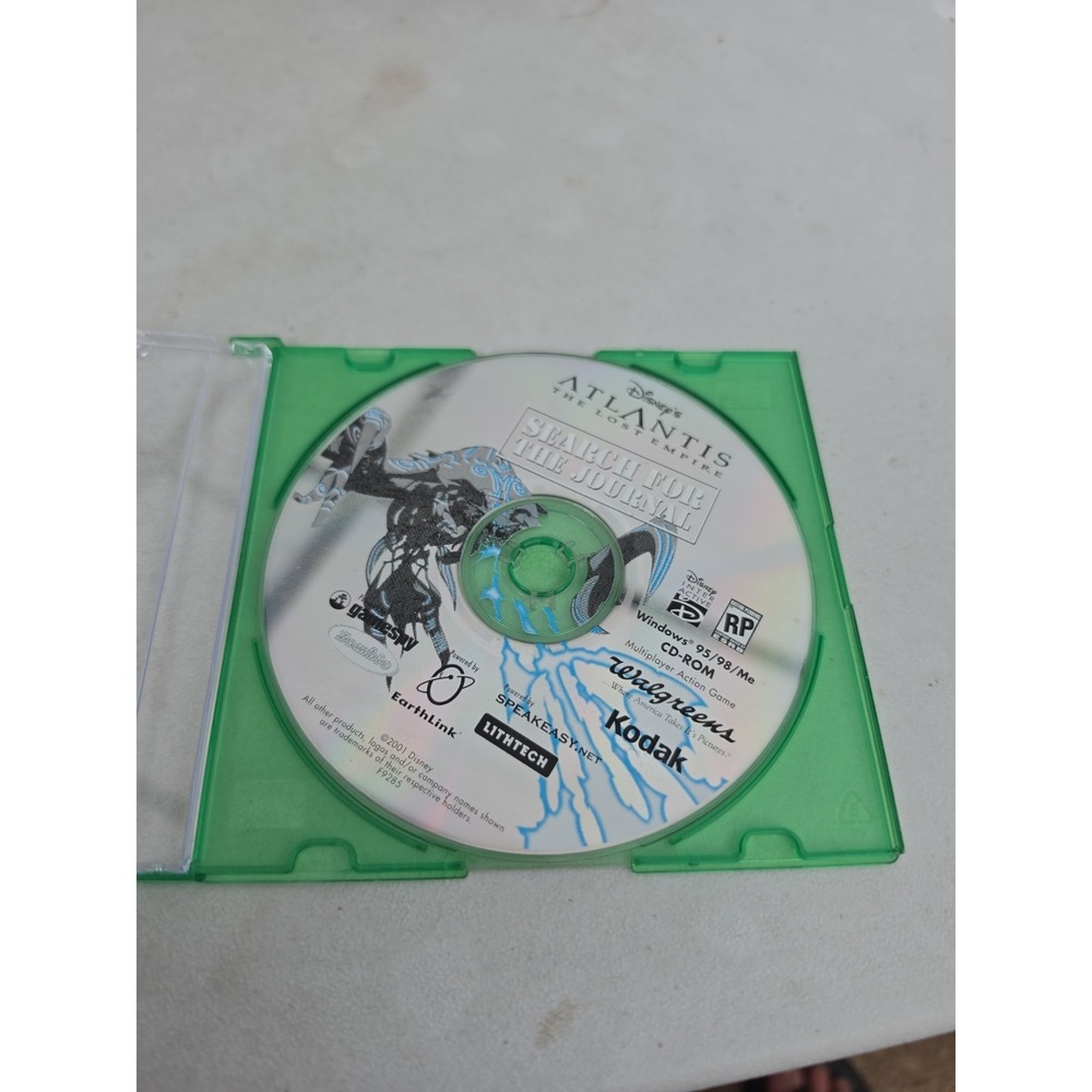 2001 - Disney's Atlantis The Lost Empire: Search For The Journal - PC Game